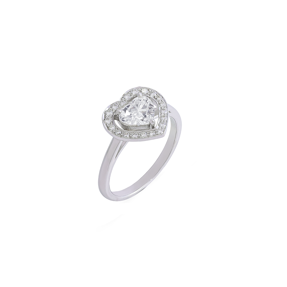 Heart Shaped Diamond Ring Image