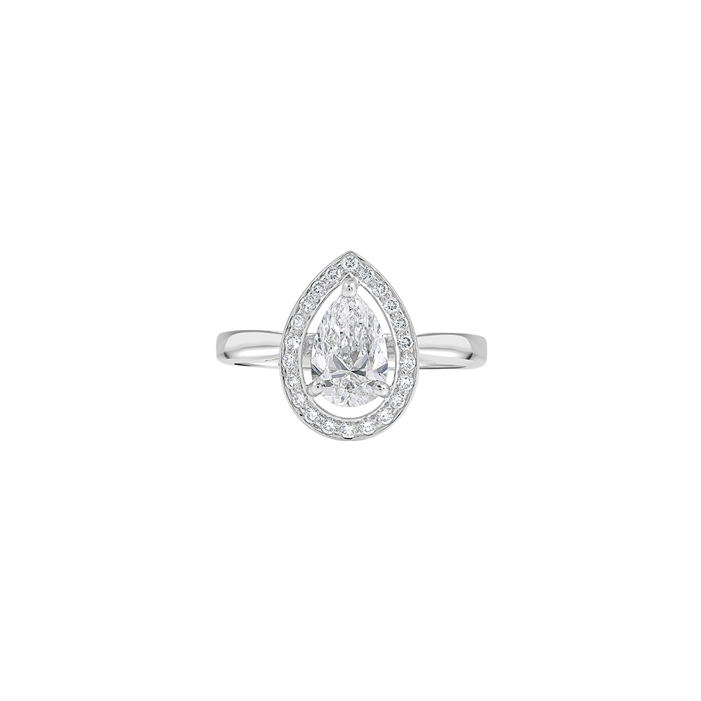 Pear Shaped Diamond Ring Image