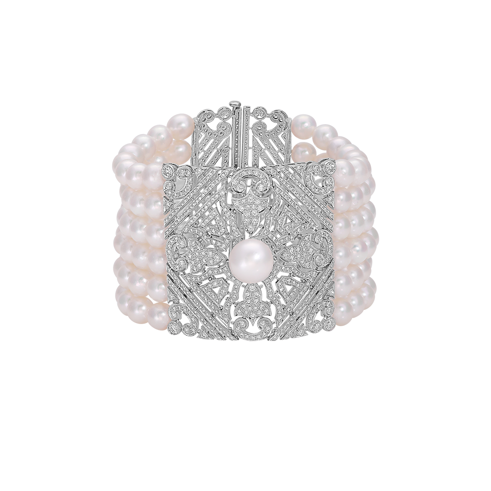 Diamond Pearl Bracelet Image