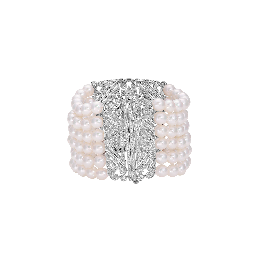 Diamond Pearl Bracelet Image
