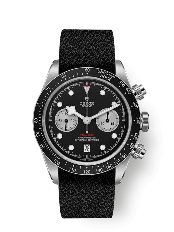 BLACK BAY CHRONO - 41mm steel case - Black fabric strap