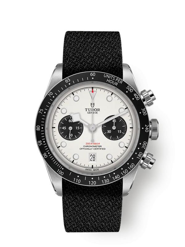 BLACK BAY CHRONO - 41 mm steel case - Black fabric strap