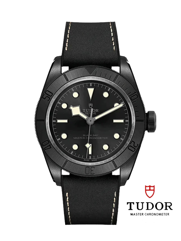 BLACK BAY CERAMIC - 41mm ceramic case - Hybrid leather and rubber strap