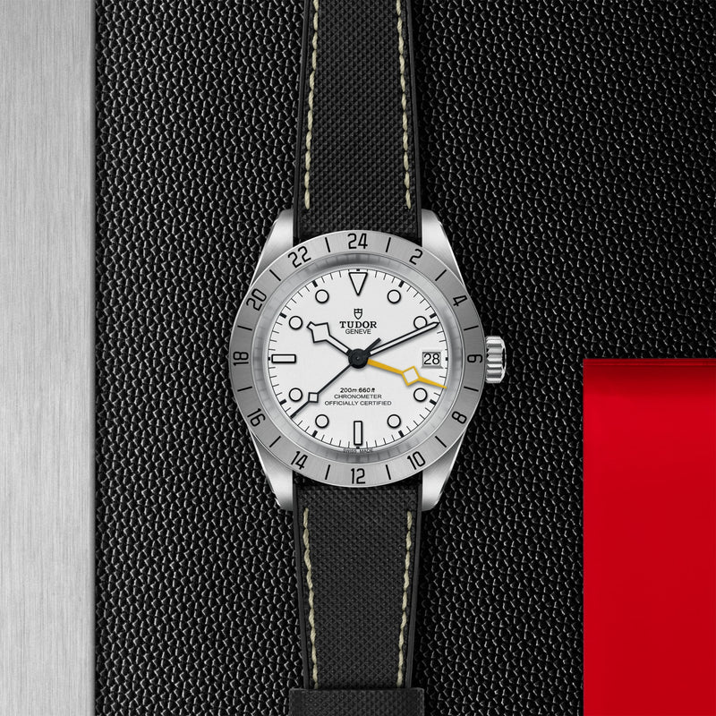 BLACK BAY PRO - 39 mm steel case - Hybrid rubber and leather strap