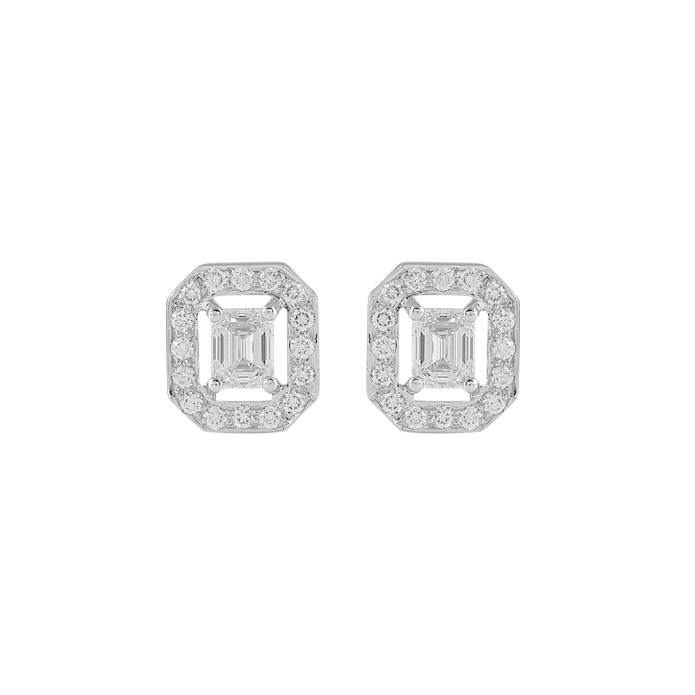 Emerald-Cut Earstuds Image