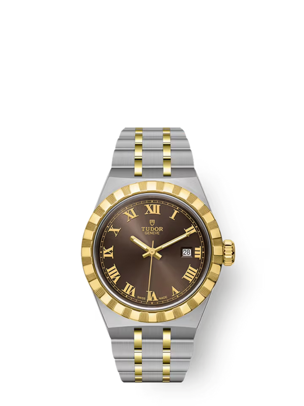 TUDOR ROYAL - 28 mm steel case - Chocolate brown dial