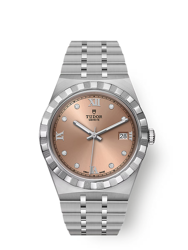 TUDOR ROYAL - 38 mm steel case - Diamond-set dial