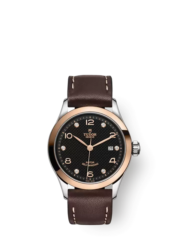 1926 - 28 mm steel case - Rose gold bezel