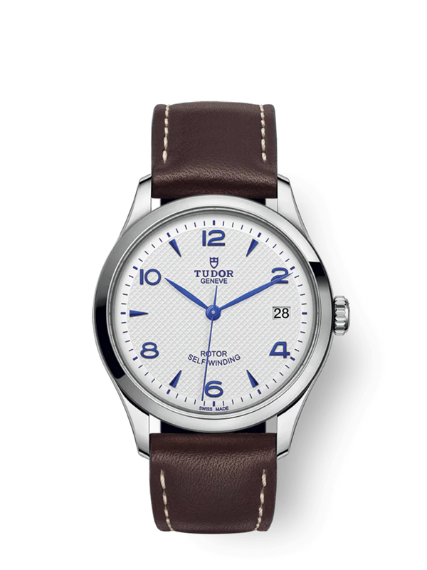 1926 - 36 mm steel case - Brown leather bracelet