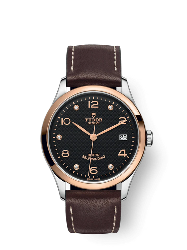 1926 - 36 mm steel case - Rose gold bezel