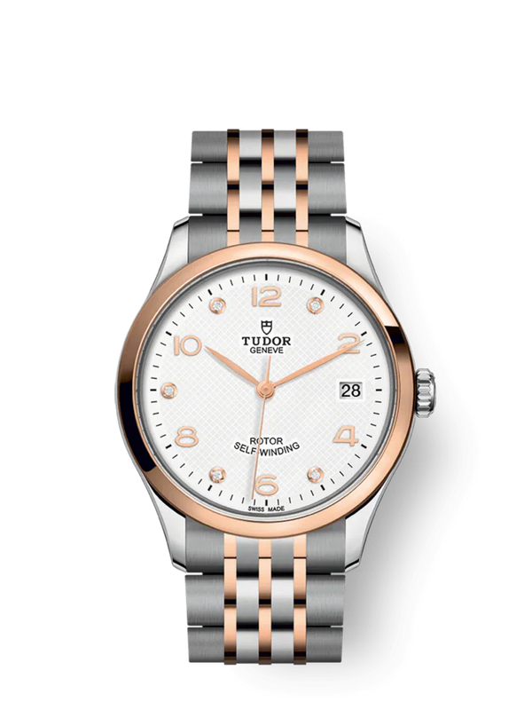 1926 - 36 mm steel case - Rose gold bezel