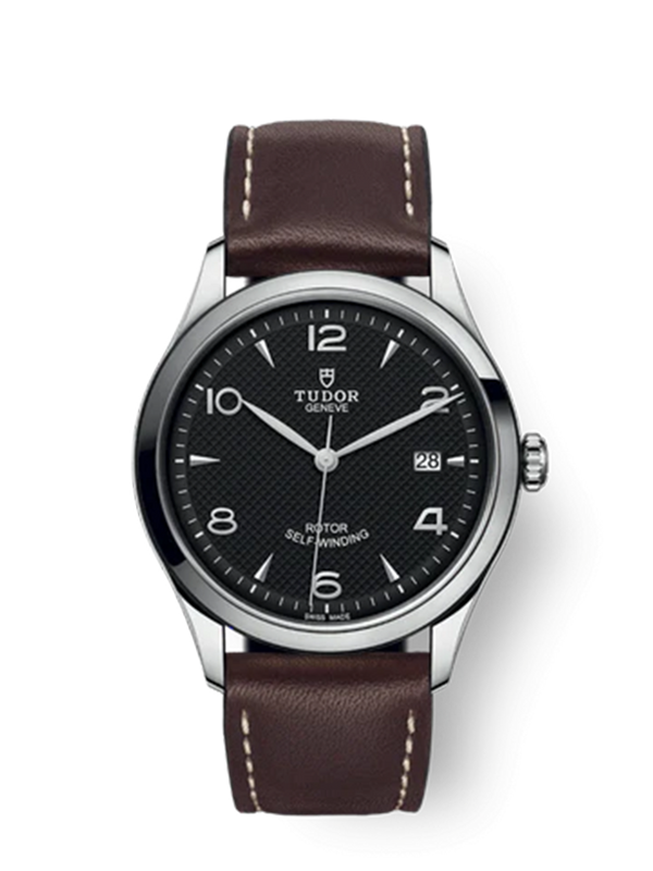 1926 - 39 mm steel case - Brown leather bracelet