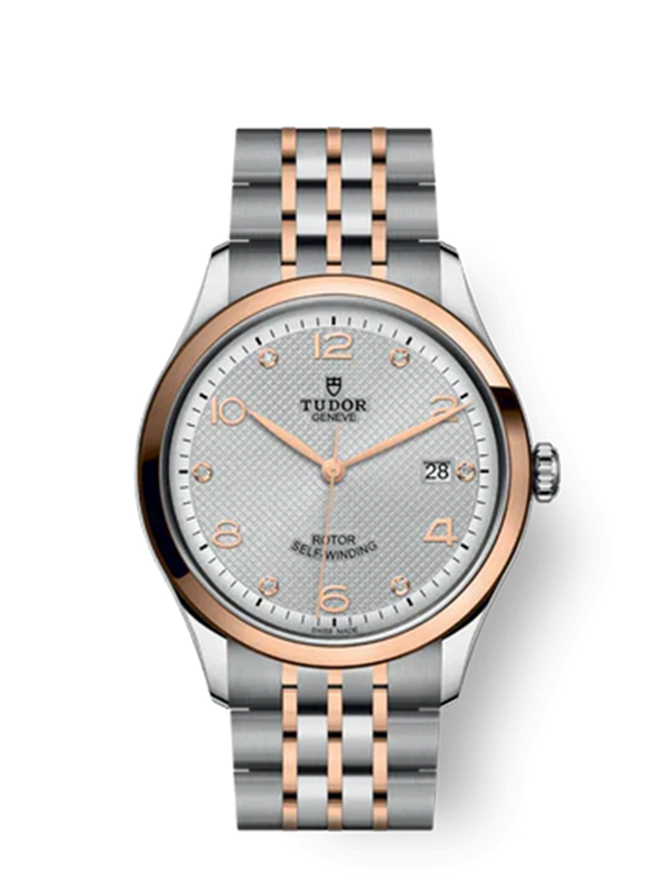 1926 - 39 mm steel case - Rose gold bezel
