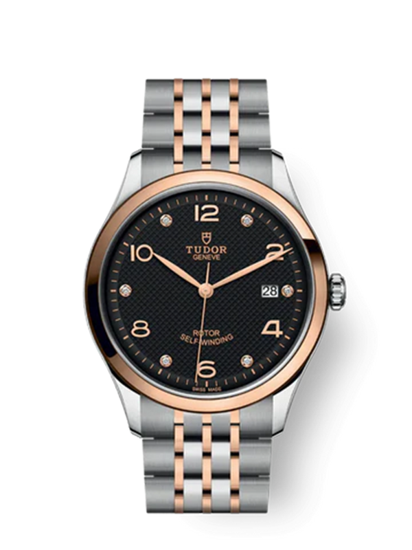 1926 - 39 mm steel case - Rose gold bezel