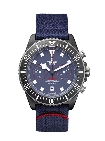 PELAGOS FXD CHRONO Titanium bezel black carbon insert Fabric