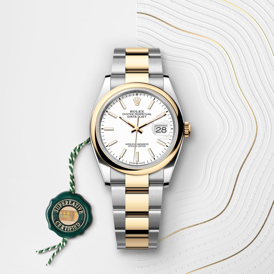 Oyster, 36 mm, Oystersteel and yellow gold