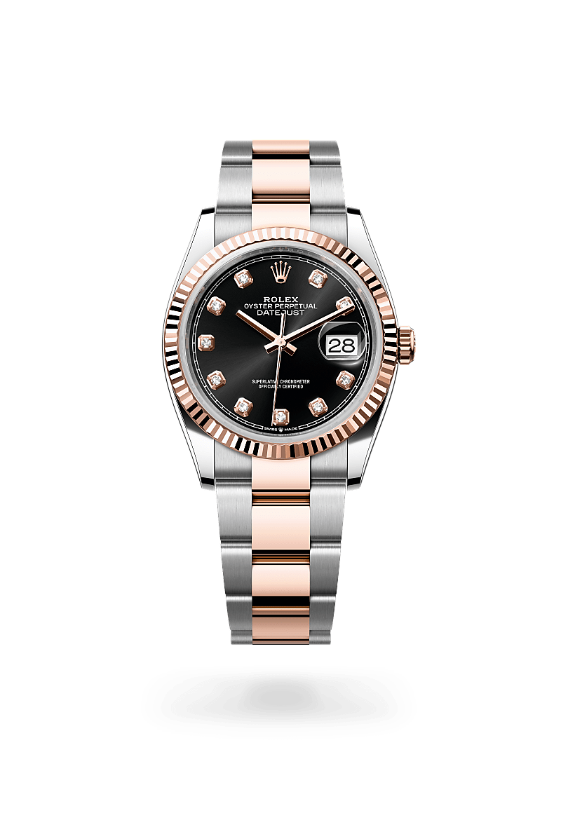 Oyster, 36 mm, Oystersteel and Everose gold