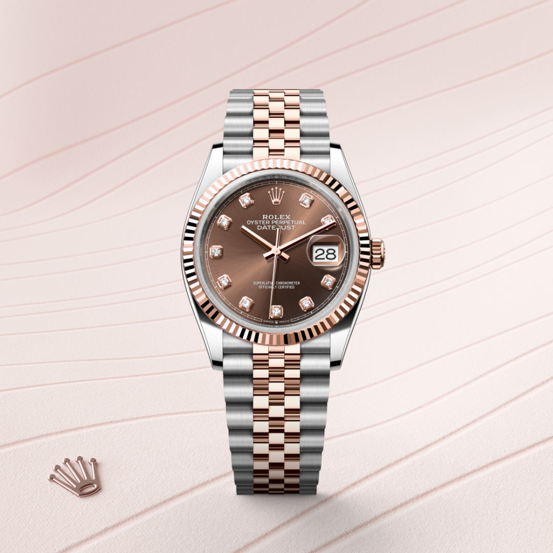 Oyster, 36 mm, Oystersteel and Everose gold