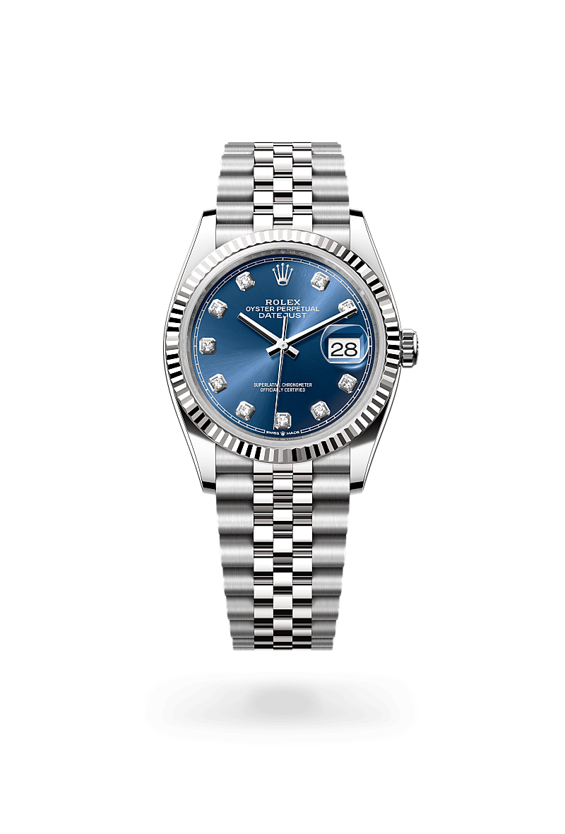 Oyster, 36 mm, Oystersteel and white gold