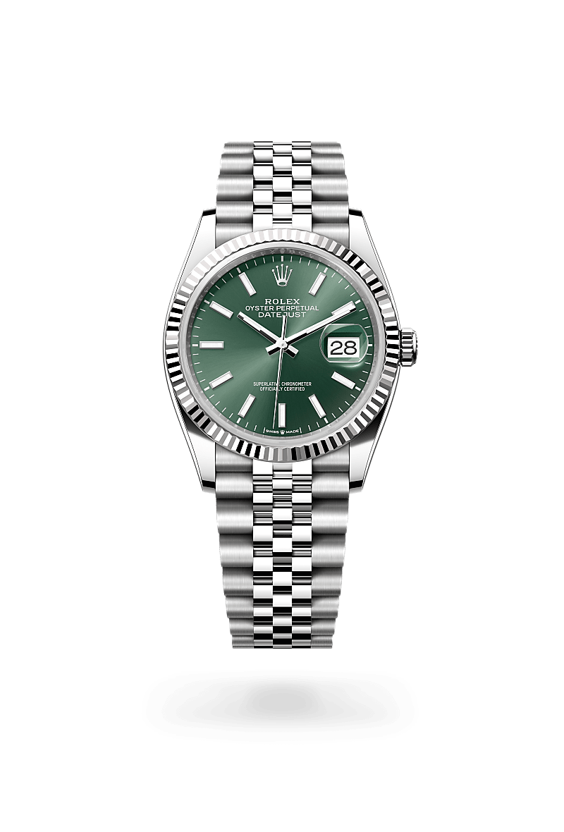 Oyster, 36 mm, Oystersteel and white gold