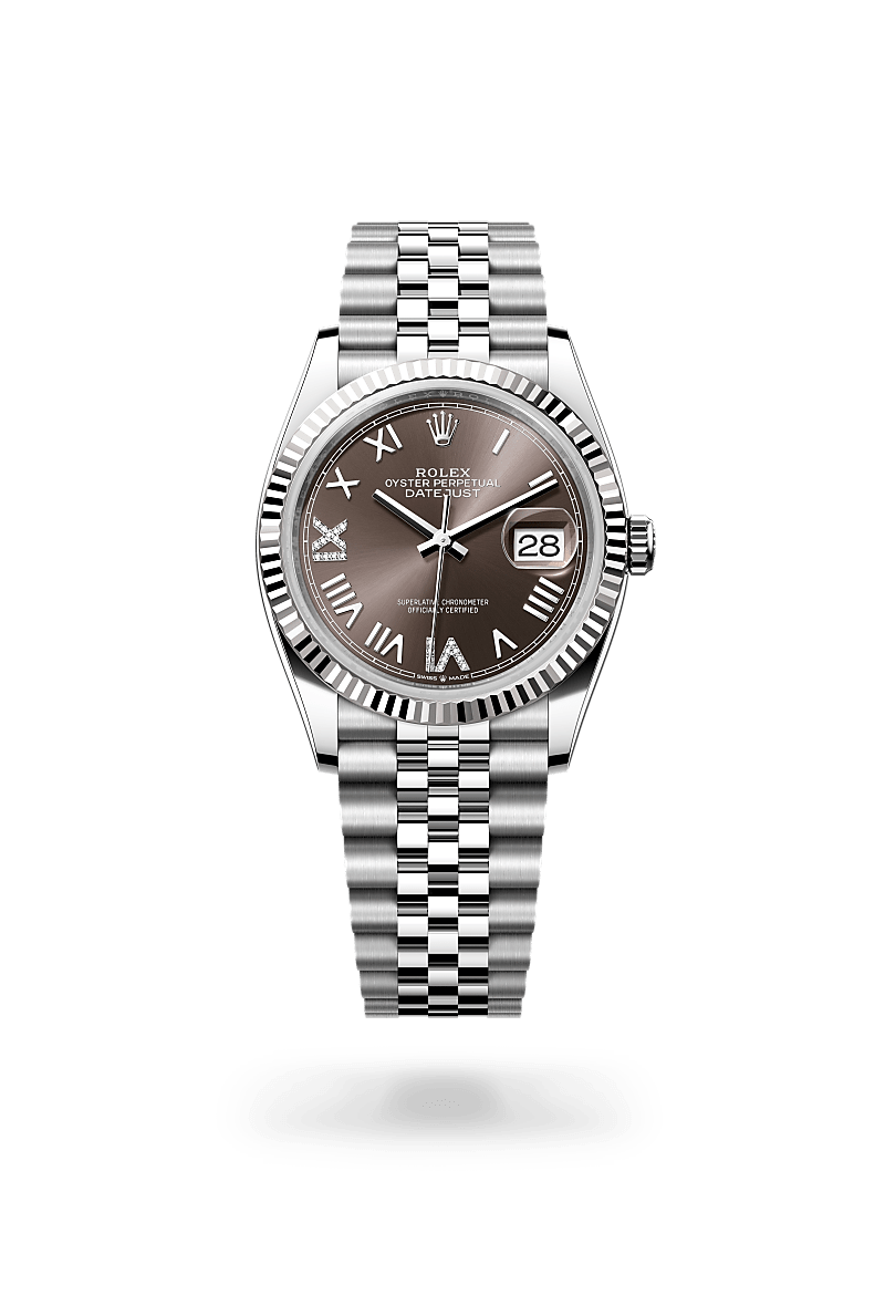 Oyster, 36 mm, Oystersteel and white gold