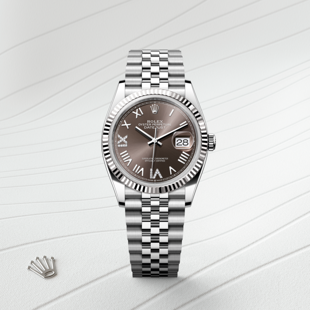 Oyster, 36 mm, Oystersteel and white gold