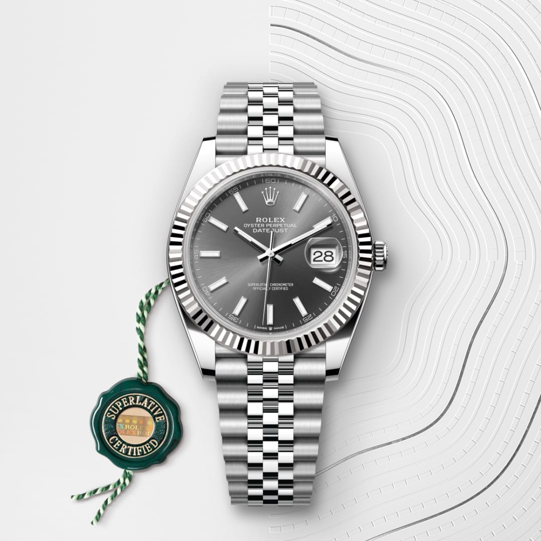Oyster, 41 mm, Oystersteel and white gold