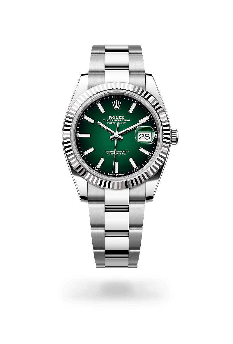 Oyster, 41 mm, Oystersteel and white gold