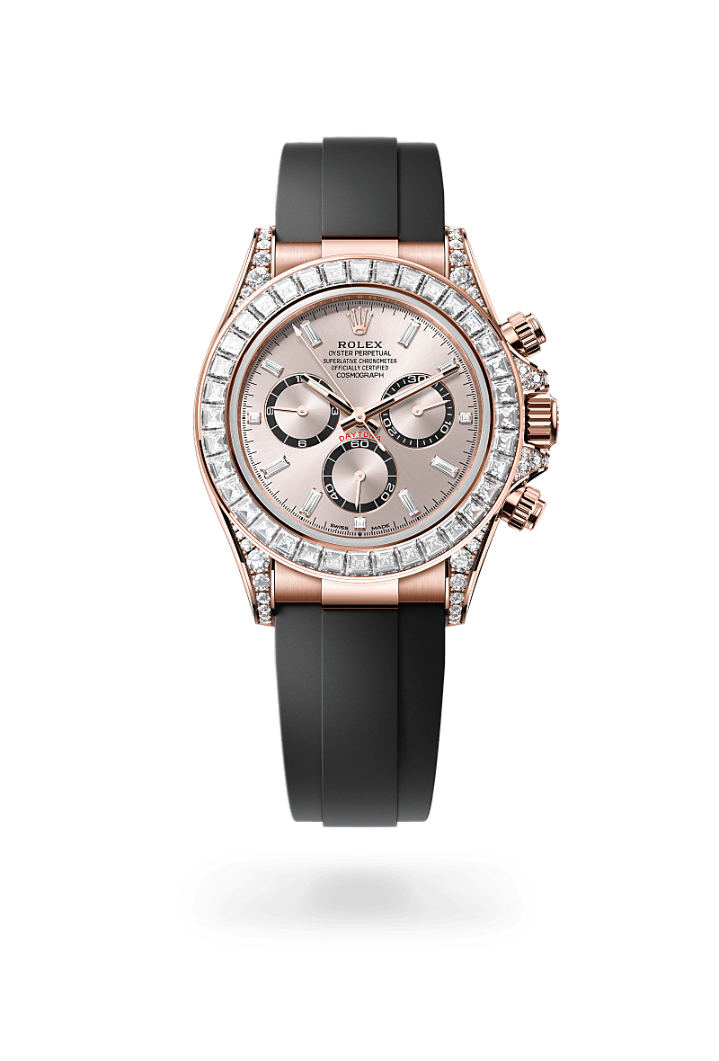 Oyster, 40 mm, Everose gold and diamonds