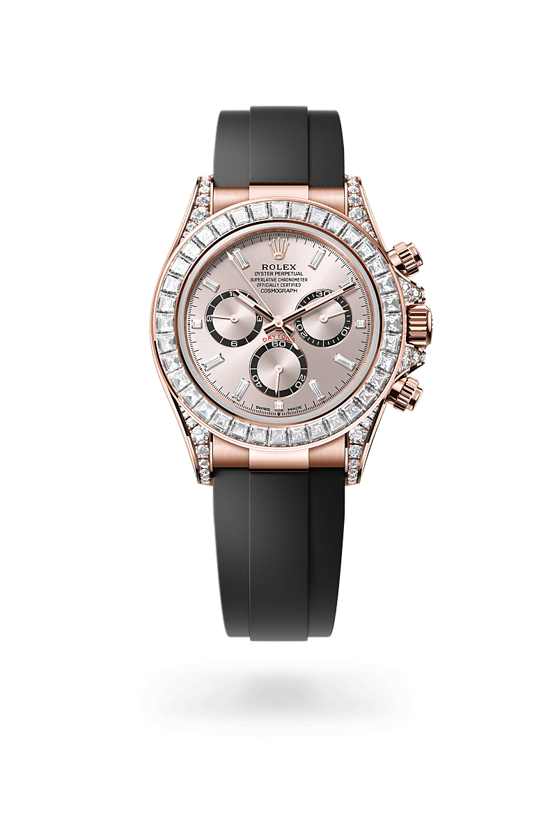 Oyster, 40 mm, Everose gold and diamonds