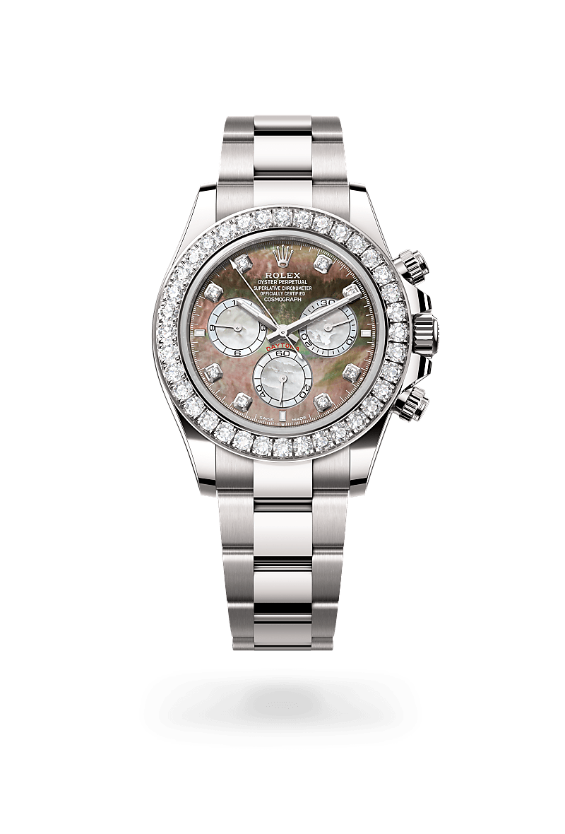 Oyster, 40 mm, white gold and diamonds