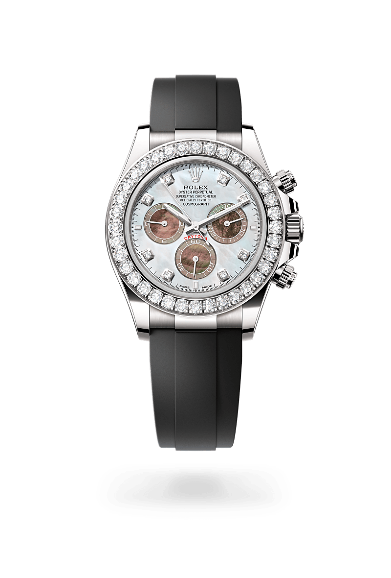 Oyster, 40 mm, white gold and diamonds