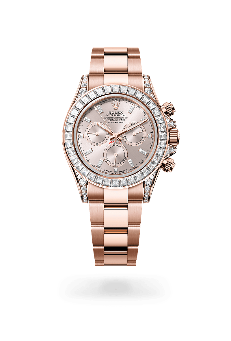 Oyster, 40 mm, Everose gold and diamonds