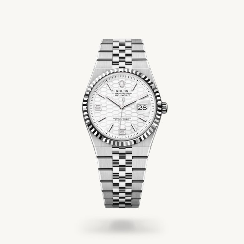 Oyster, 36 mm, Oystersteel and white gold