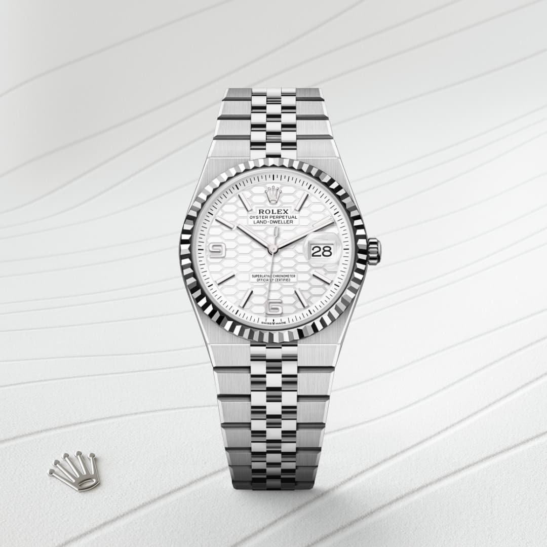 Oyster, 36 mm, Oystersteel and white gold
