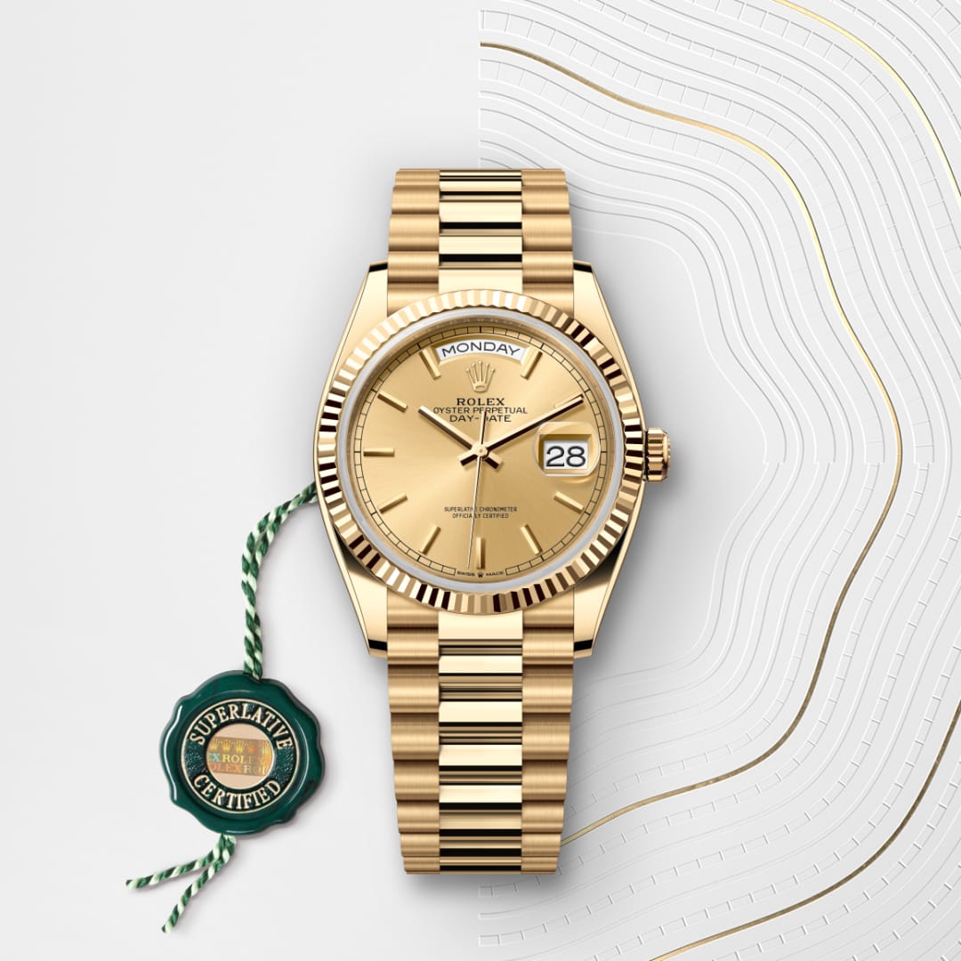 Oyster, 36 mm, yellow gold