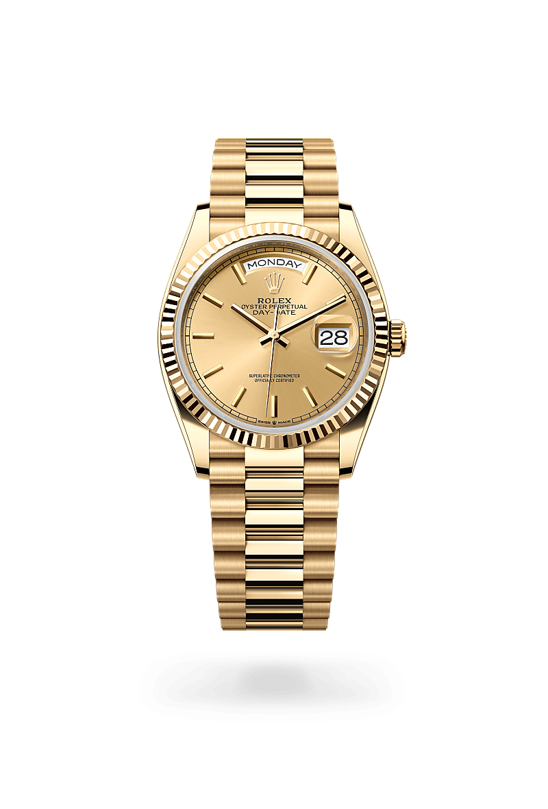 Oyster, 36 mm, yellow gold