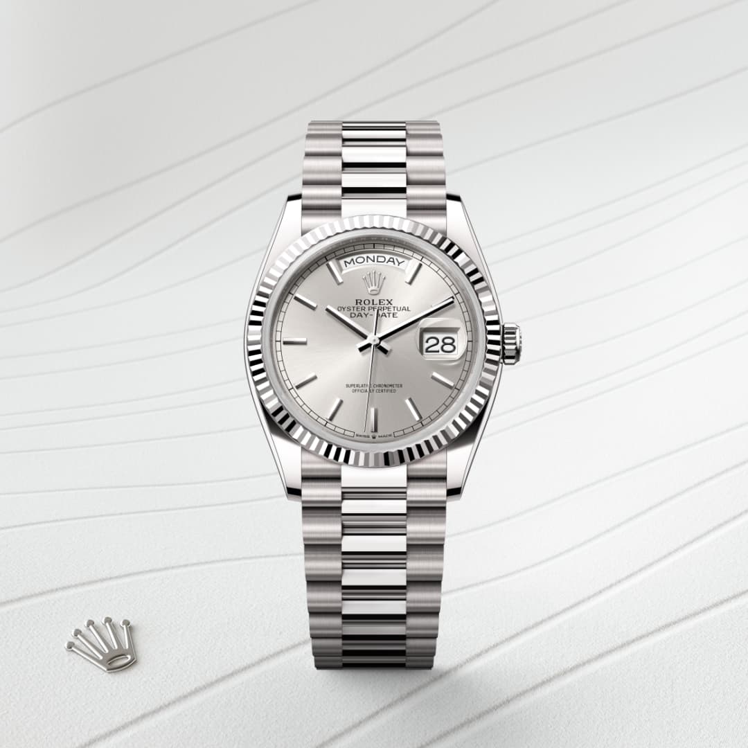 Oyster, 36 mm, white gold