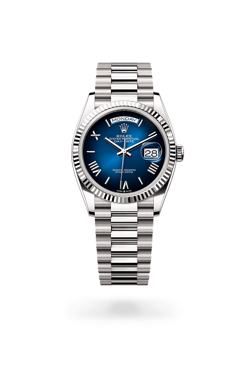 Oyster, 36 mm, white gold