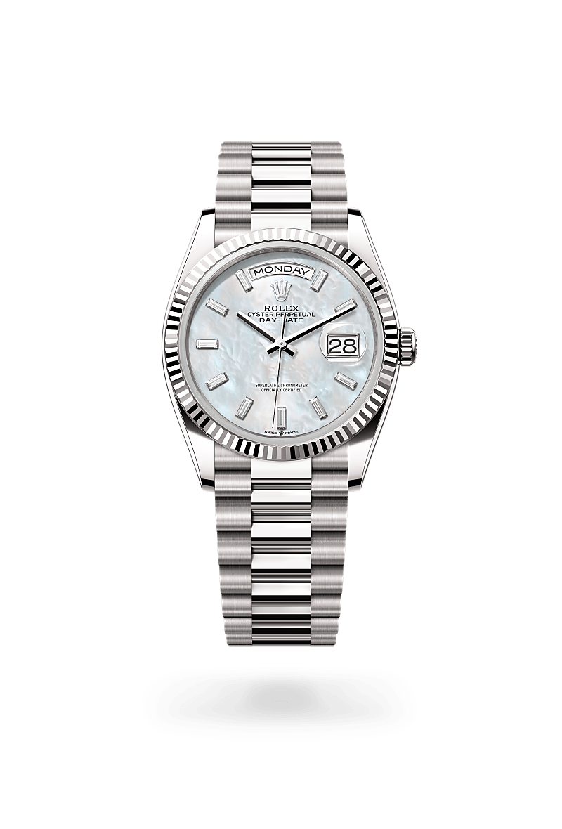 Oyster, 36 mm, white gold