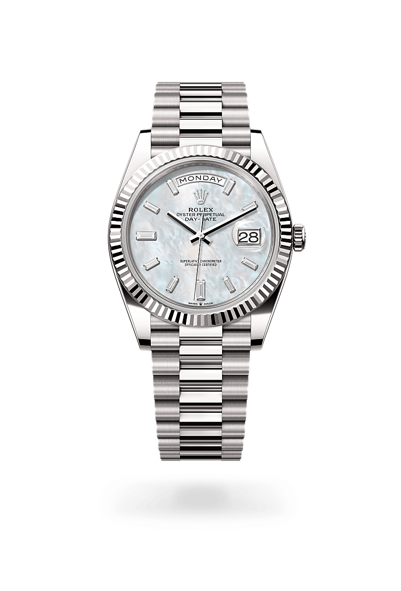Oyster, 40 mm, white gold