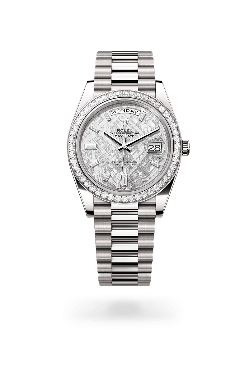 Oyster, 40 mm, white gold and diamonds