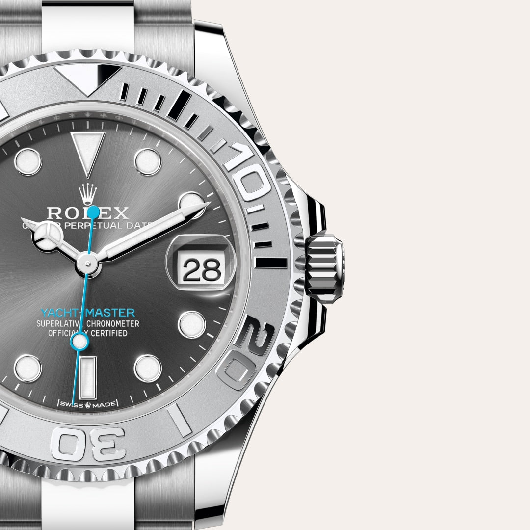 Oyster, 37 mm, Oystersteel and platinum