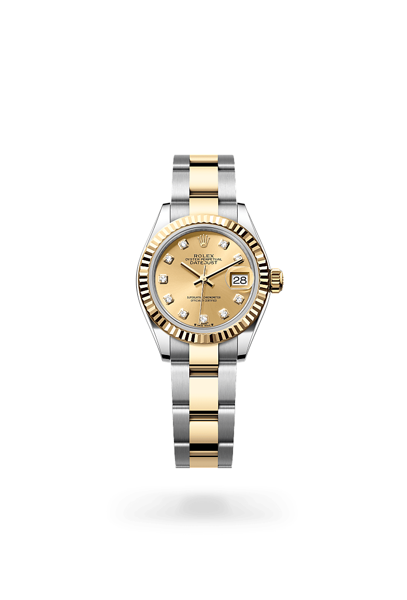 Oyster, 28 mm, Oystersteel and yellow gold