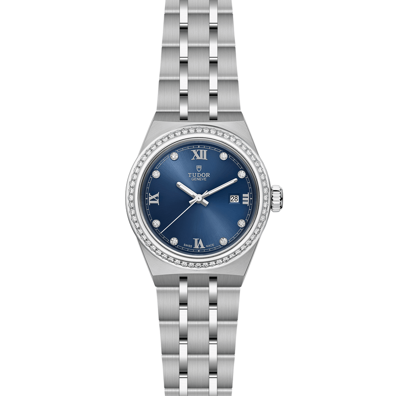 TUDOR ROYAL - 28 mm steel case - Diamond-set dial
