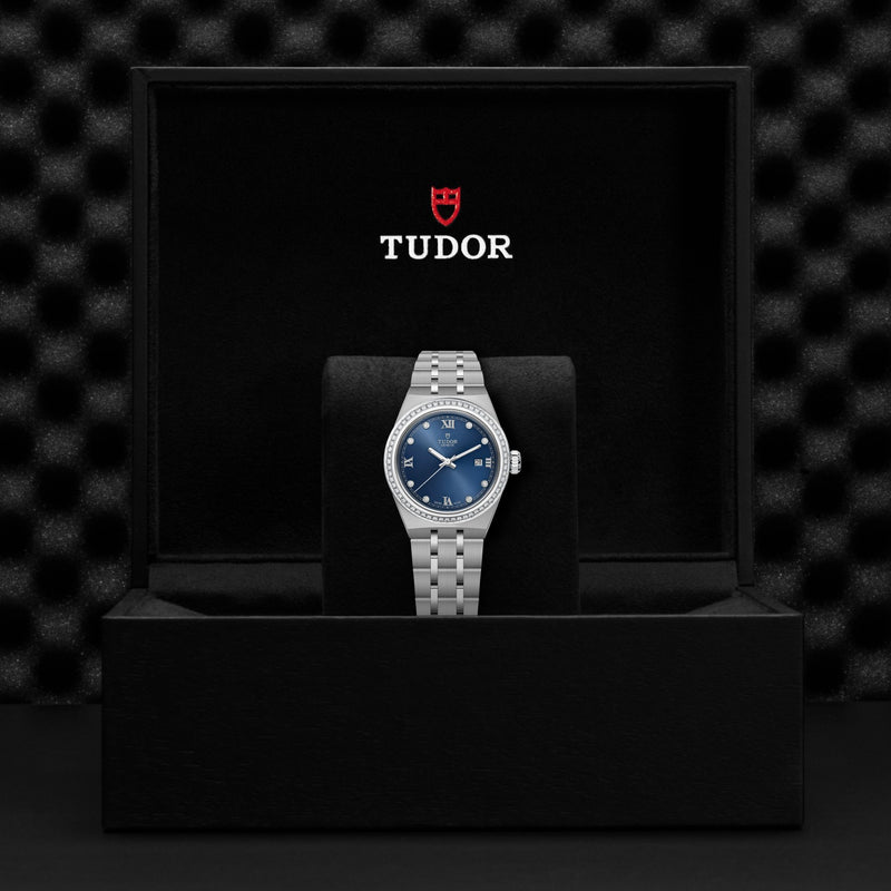 TUDOR ROYAL - 28 mm steel case - Diamond-set dial