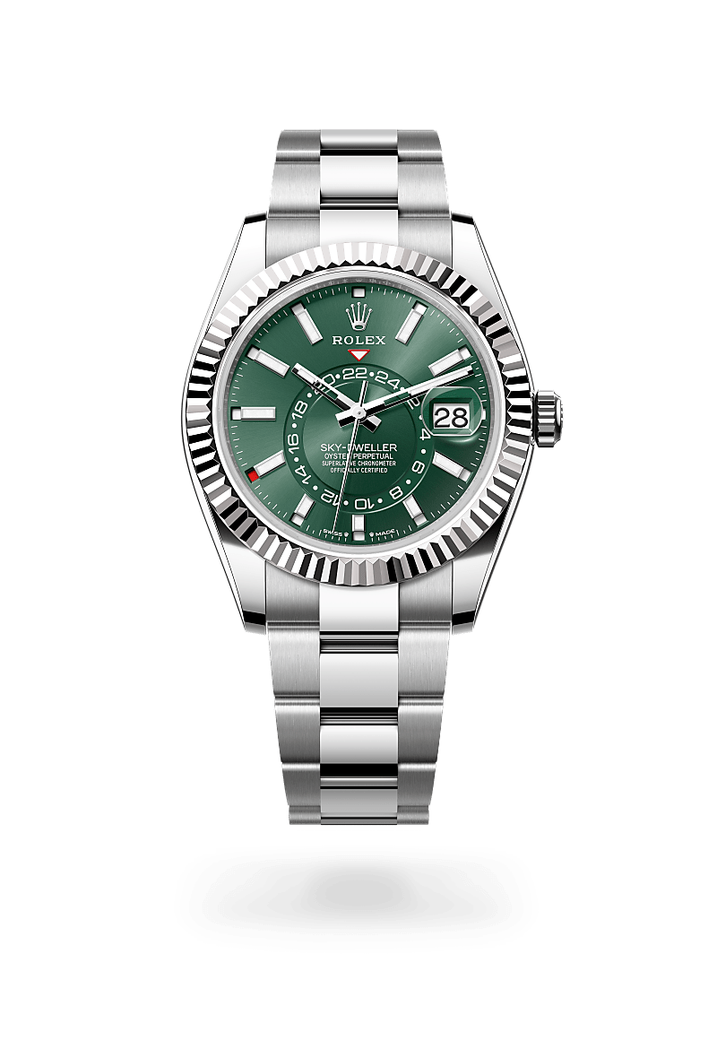 Oyster, 42 mm, Oystersteel and white gold