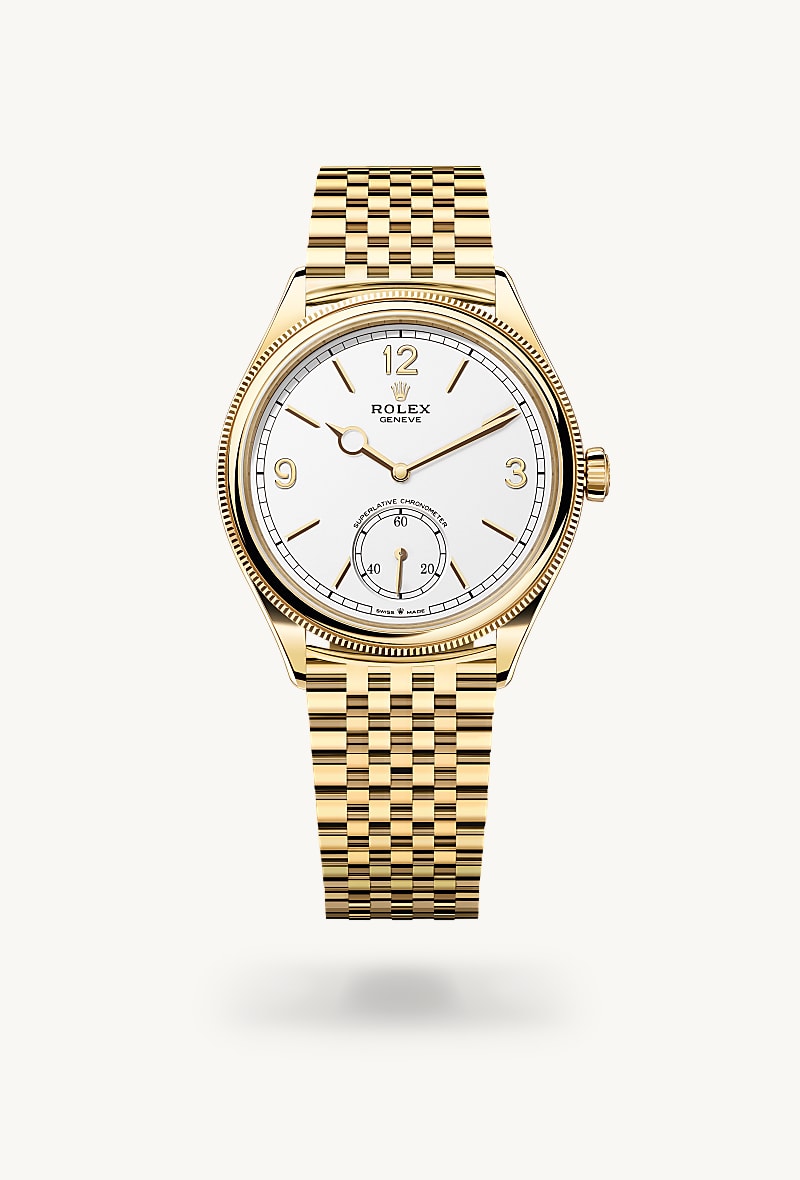 39 mm, 18 ct yellow gold, polished finish