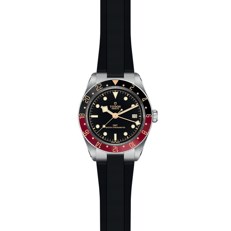 Black Bay 58-GMT - 39mm steel case - Rubber Strap