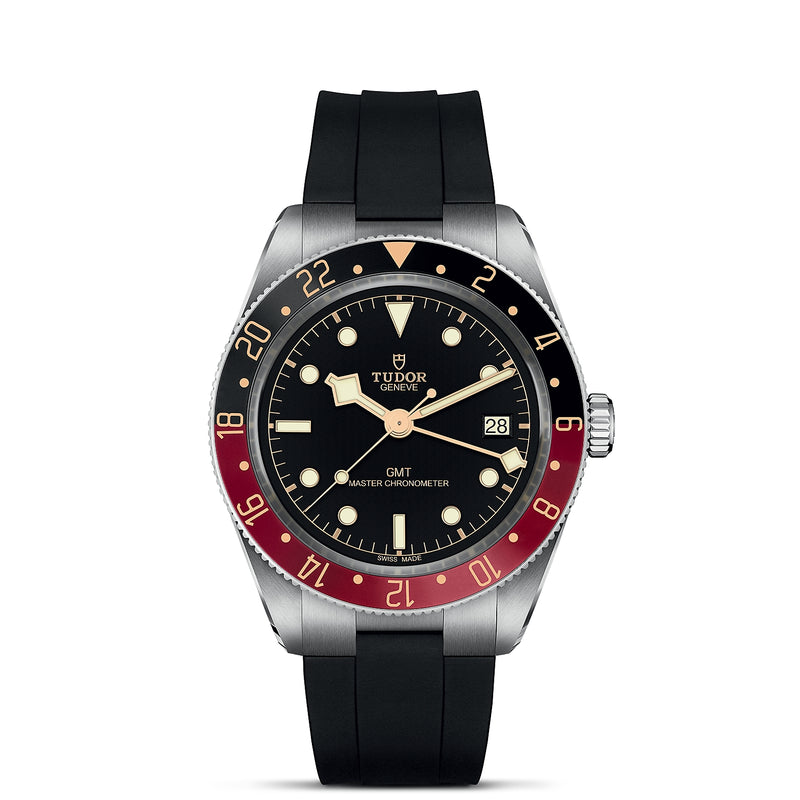 Black Bay 58-GMT - 39mm steel case - Rubber Strap